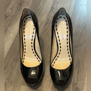 Enzo Angiolini Black Patent Leather Heels